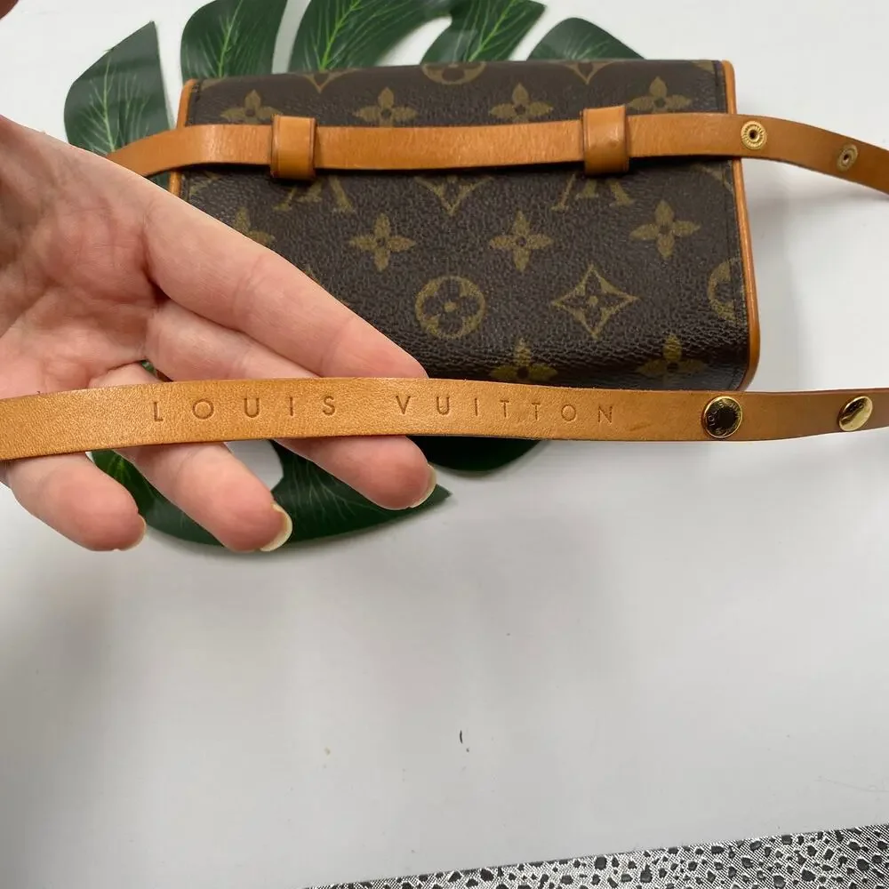 Louis Vuitton Florentine Waist Belt Bum Bag Monogram Crossbody Shoulder Clutch - Picture 7 of 16
